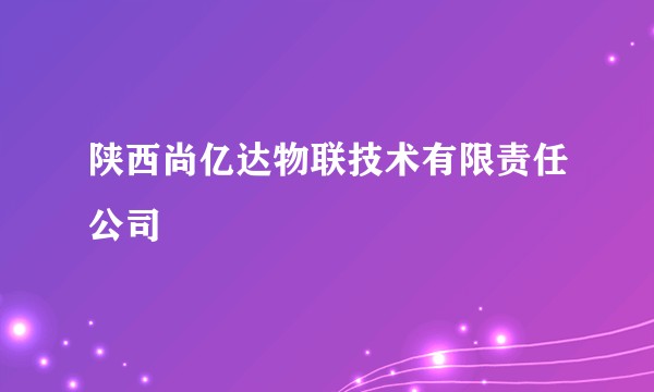 陕西尚亿达物联技术有限责任公司
