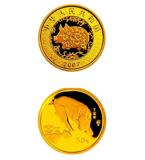 2007中国丁亥（猪）年金银纪念币
