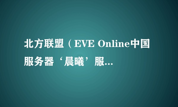 北方联盟(EVE Online中国服务器‘晨曦’服中的一个大型玩家联盟)
