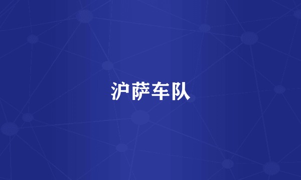 沪萨车队