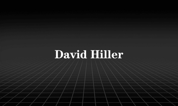 David Hiller