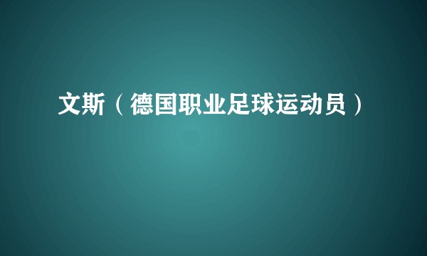 文斯（德国职业足球运动员）