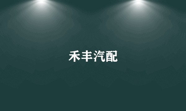 禾丰汽配