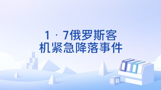 1·7俄罗斯客机紧急降落事件