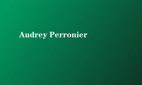 Audrey Perronier