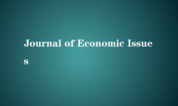 Journal of Economic Issues