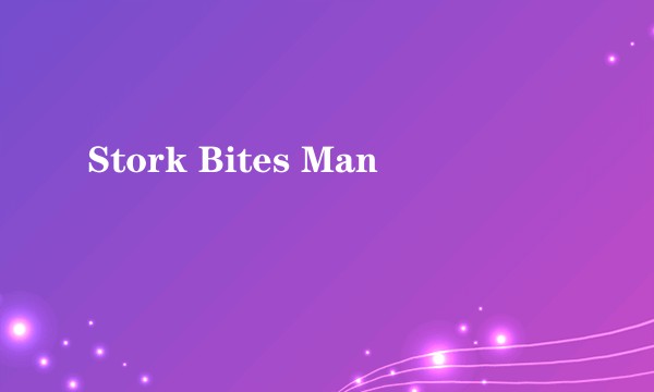 Stork Bites Man