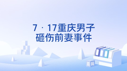 7·17重庆男子砸伤前妻事件
