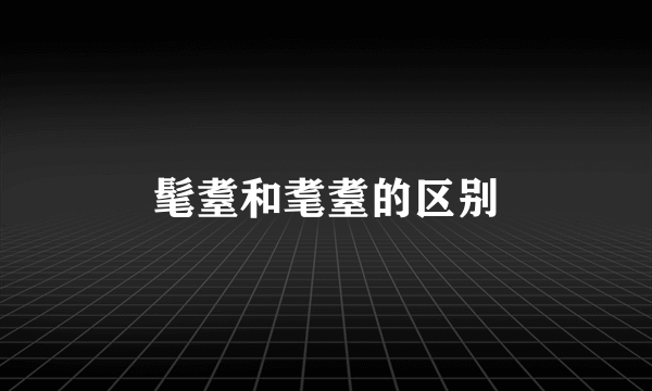 髦耋和耄耋的区别