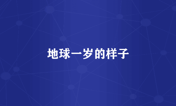 地球一岁的样子