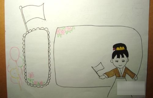 国庆节儿童画简单漂亮