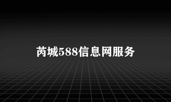 芮城588信息网服务