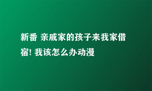 新番 亲戚家的孩子来我家借宿! 我该怎么办动漫