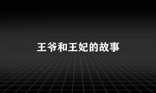 王爷和王妃的故事
