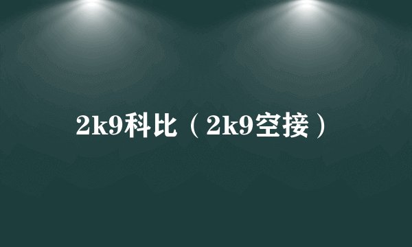 2k9科比（2k9空接）