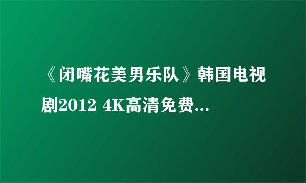 《闭嘴花美男乐队》韩国电视剧2012 4K高清免费下载百度网盘完整无缺链接分享