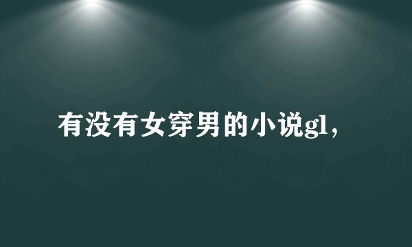有没有女穿男的小说gl,
