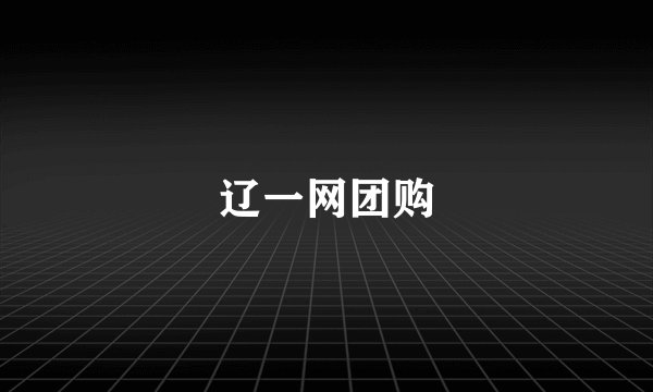 辽一网团购