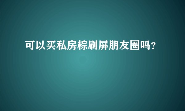 可以买私房粽刷屏朋友圈吗?