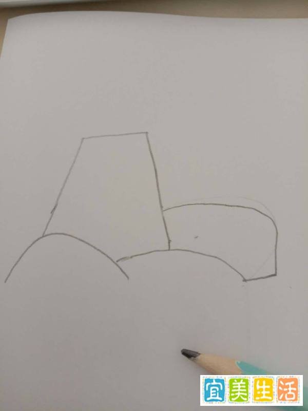 简笔画 如何画拖拉机