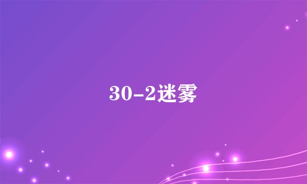 30-2迷雾