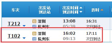 t102深圳到杭州中途停几站,几点到杭州