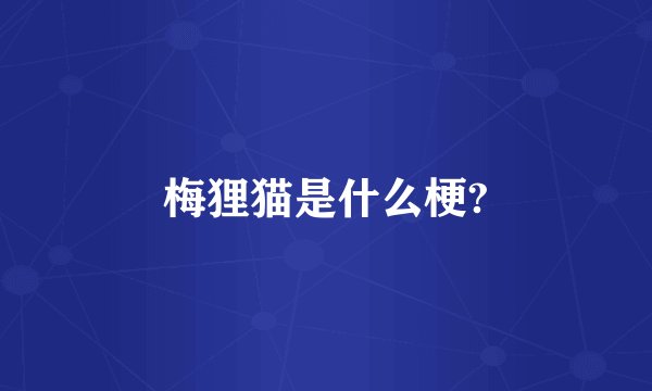 梅狸猫是什么梗?