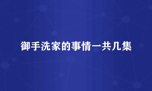御手洗家的事情一共几集
