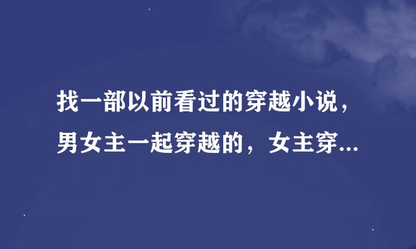 找一部以前看过的穿越小说，男女主一起穿越的，女主穿越前是警察，男主是艺术家吧，两人是名义上的夫妻，