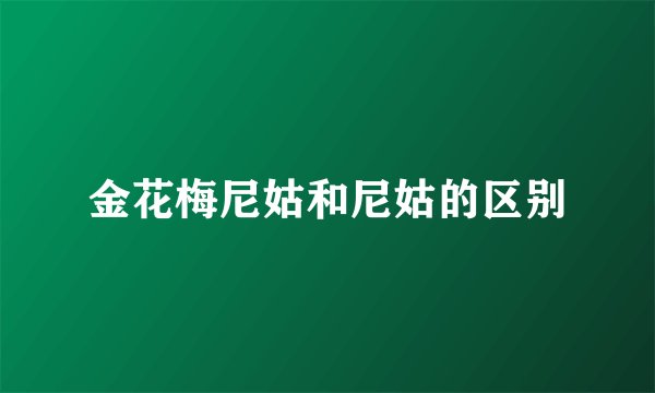 金花梅尼姑和尼姑的区别