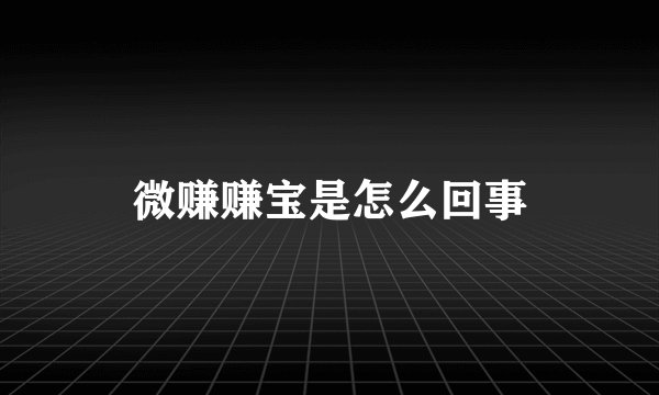 微赚赚宝是怎么回事