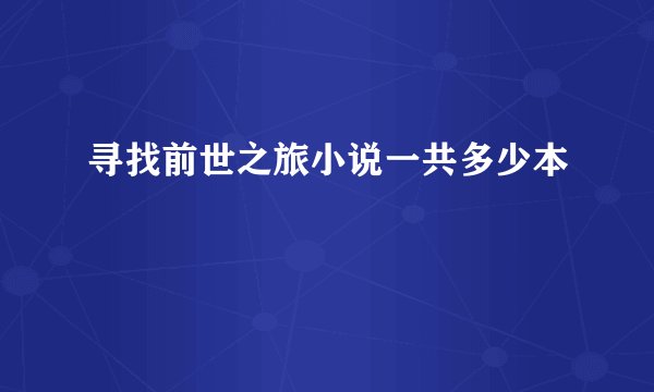 寻找前世之旅小说一共多少本