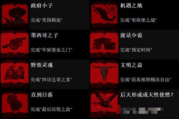 荒原大镖客1白金攻略