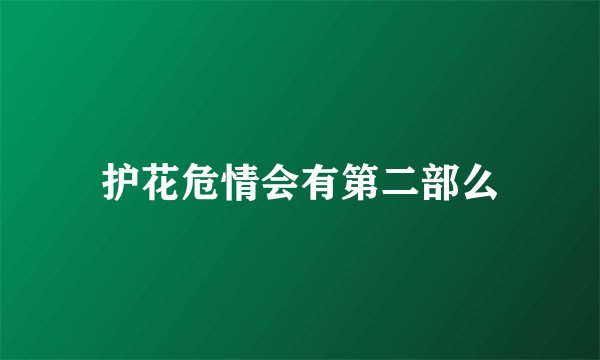 护花危情会有第二部么