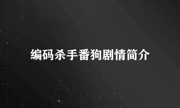 编码杀手番狗剧情简介