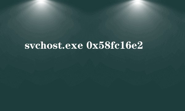 svchost.exe 0x58fc16e2