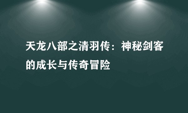 天龙八部之清羽传：神秘剑客的成长与传奇冒险