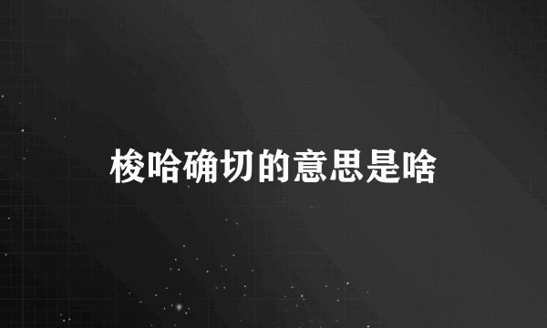 梭哈确切的意思是啥