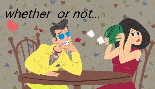whether…or not的意思是什么？