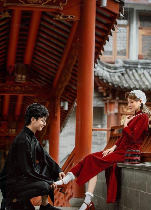 唐装婚纱照