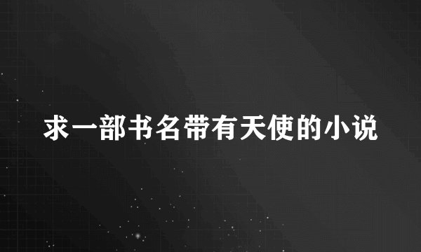 求一部书名带有天使的小说