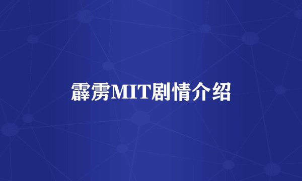 霹雳MIT剧情介绍