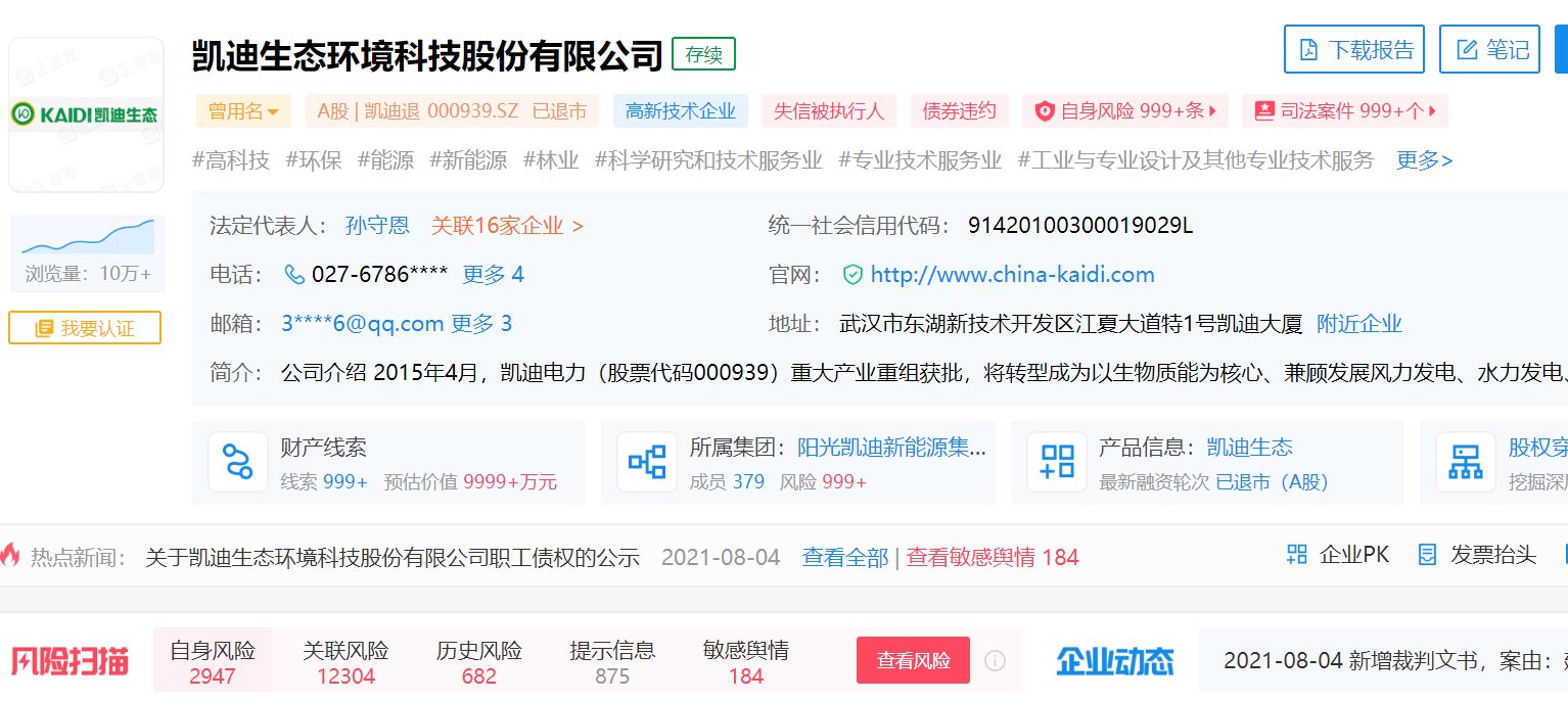 sT凯迪电力最新公告？