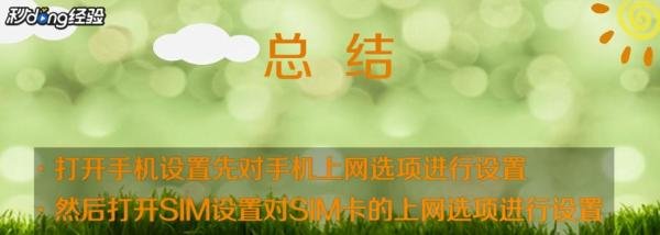 手机上网设置怎么设置
