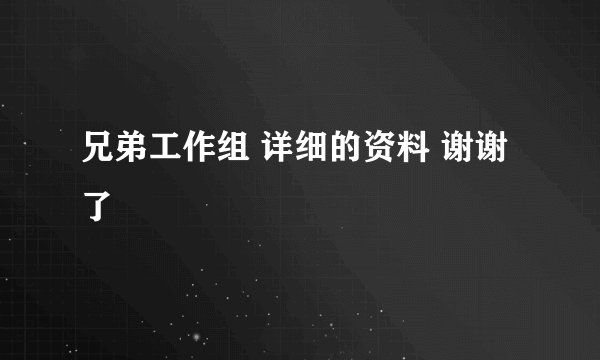 兄弟工作组 详细的资料 谢谢了