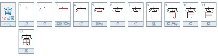 甯怎么读?