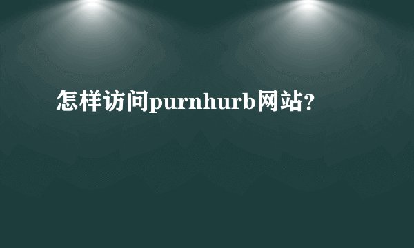 怎样访问purnhurb网站?