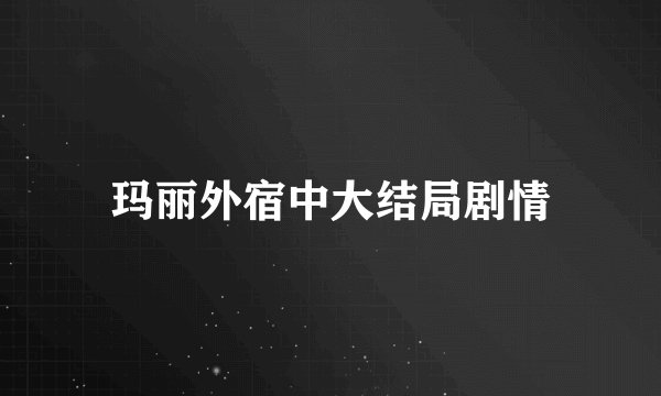 玛丽外宿中大结局剧情
