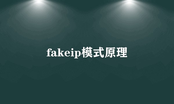 fakeip模式原理