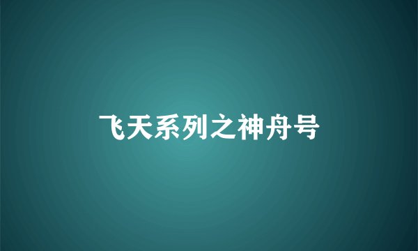 飞天系列之神舟号